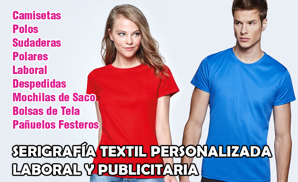 Textilgraf serigrafía textil personalizada laboral y publicitaria en Valencia. Camisetas, polos, sudaderas, vestuario laboral, despedidas de soltero.